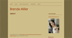 Desktop Screenshot of brendamillerwriter.com
